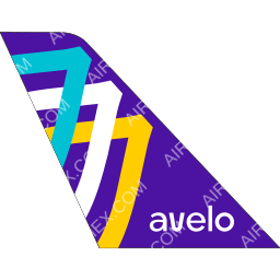 Avelo Airlines Tail logo (dark)