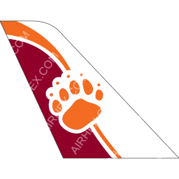 Bearskin Airlines Tail logo (dark)