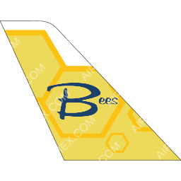 Bees Airline Tail logo (dark)