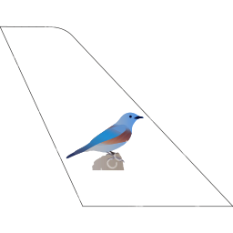 Bluebird Aviation Tail logo (dark)