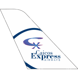 Caicos Express Airways Tail logo (dark)