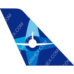 Contour Airlines Tail logo (dark)