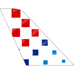 Croatia Airlines Tail logo (dark)