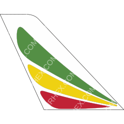 Ethiopian Mozambique Airlines Tail logo (dark)