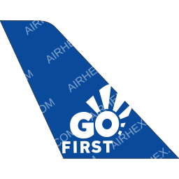 Go First Tail logo (dark)