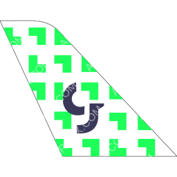 Green Africa Airways Tail logo (dark)