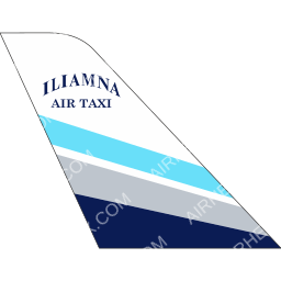 Iliamna Air Taxi Tail logo (dark)