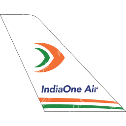IndiaOne Air Tail logo (dark)