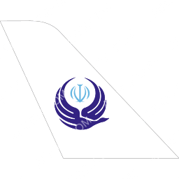 Iran Aseman Airlines Tail logo (dark)