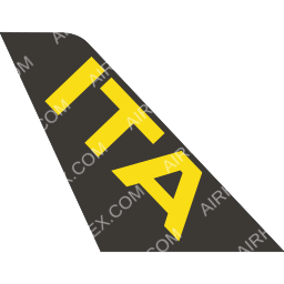 ITA Transportes Aéreos tailfin logo dark