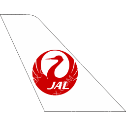 Japan Airlines Tail logo (dark)