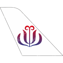 JC International Airlines Tail logo (dark)