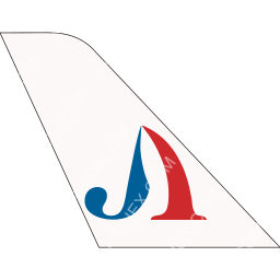 Jet Asia Airways Tail logo (dark)