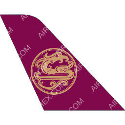 Juneyao Airlines Tail logo (dark)