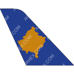 Kosova Airlines Tail logo (dark)