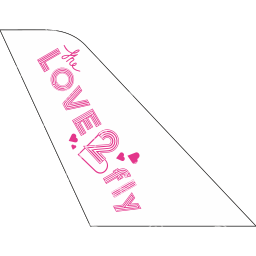 Love2Fly Tail logo (dark)