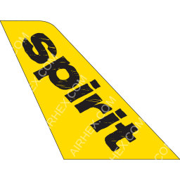 Spirit Airlines Tail logo (dark)
