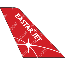 Thai EastarJet Tail logo (dark)