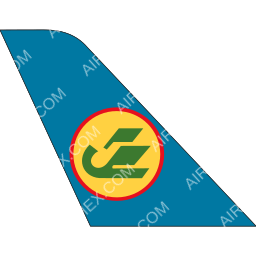 Uzbekistan Airways Tail logo (dark)