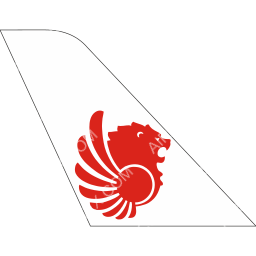 Wings Air Tail logo (dark)