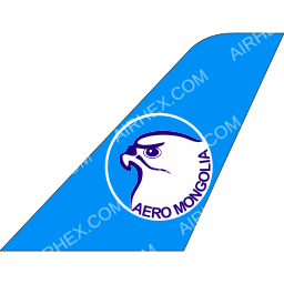 Aero Mongolia Tailfin logo (dark)