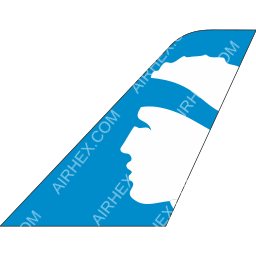 Air Corsica Tailfin logo (dark)