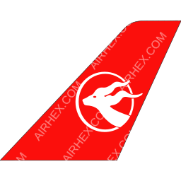 Air Djibouti Tailfin logo (dark)