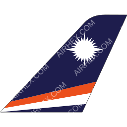 Air Marshall Islands Tailfin logo (dark)
