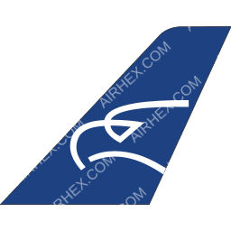 Air Montenegro Tailfin logo (dark)