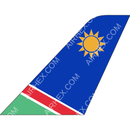 Air Namibia Tailfin logo (dark)