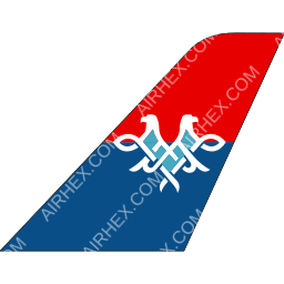 Air Serbia Tailfin logo (dark)