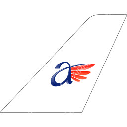 Alexandria Airlines Tailfin logo (dark)