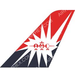 AMC Airlines Tailfin logo (dark)