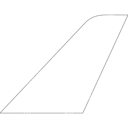 Amelia International Tailfin logo (dark)