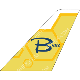 Bees Airline Tailfin logo (dark)