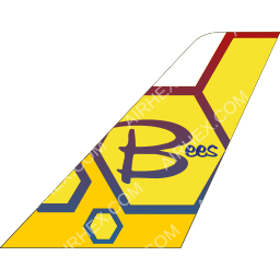Bees Airlines (Romania) Tailfin logo (dark)