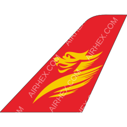 Beijing Capital Airlines Tailfin logo (dark)