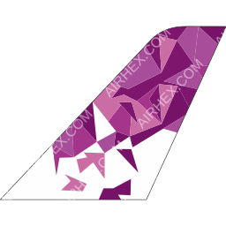 Berniq Airways Tailfin logo (dark)