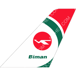 Biman Bangladesh Airlines Tailfin logo (dark)