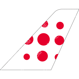 Brussels Airlines Tailfin logo (dark)