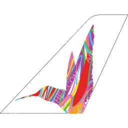 Caribbean Airlines Tailfin logo (dark)