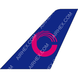 China United Airlines Tailfin logo (dark)