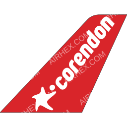 Corendon Dutch Airlines Tailfin logo (dark)