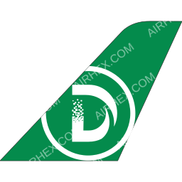 Daallo Airlines Tailfin logo (dark)