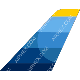 Discover Airlines Tailfin logo (dark)