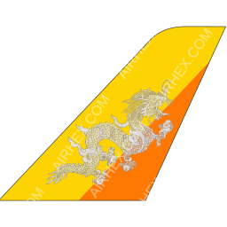 Drukair Tailfin logo (dark)