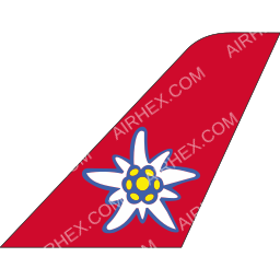 Edelweiss Air Tailfin logo (dark)