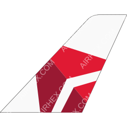 Endeavor Air Tailfin logo (dark)