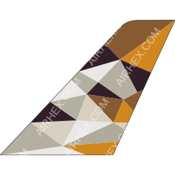 Etihad Airways Tailfin logo (dark)