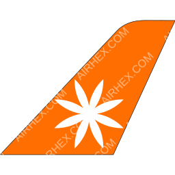 Eznis Airways Tailfin logo (dark)